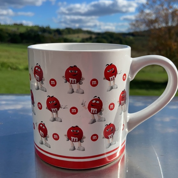 M&M's COFFEE MUG RED FACES M&M 16oz - Picture 1 of 12